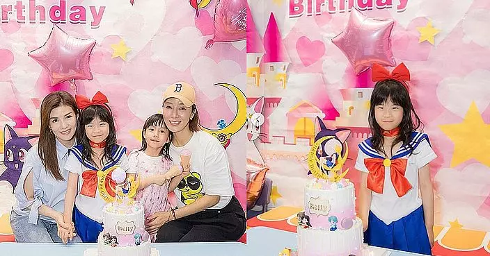 張美妮女兒Kelly六歲美少女戰士主題生日派對  楊茜堯女兒小珍珠同慶