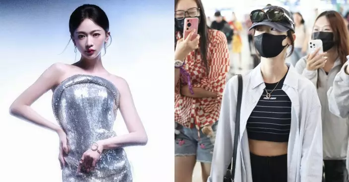 吳謹言產後極速修身成功 機場晒纖腰零贅肉少女味十足