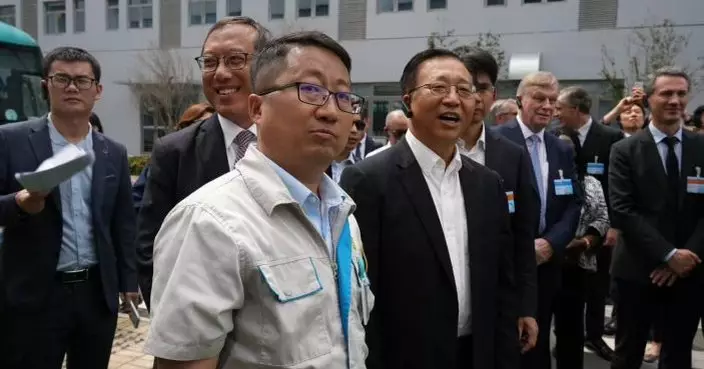 外國政商代表參訪團參觀巨灣技研及南沙生命科學園 崔建春：大灣區高效供應鏈優勢難以複製