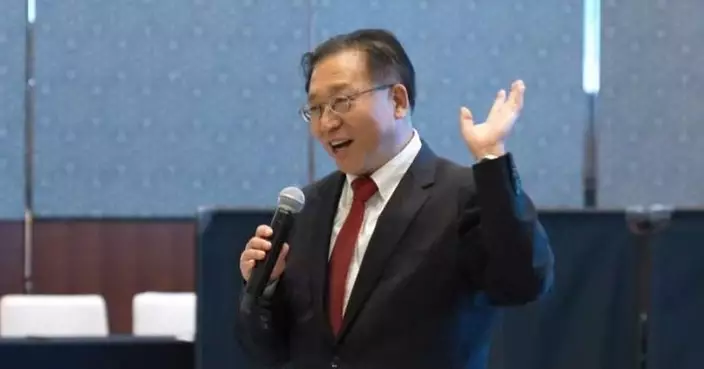 外國政商代表參訪團出席大灣區推介會 崔建春以四個數字概括發展定位與優勢