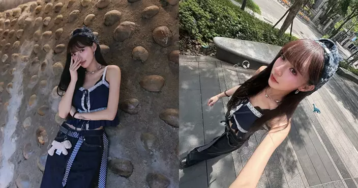 林襄私服出遊狀態極佳  Y2K造型晒纖腰