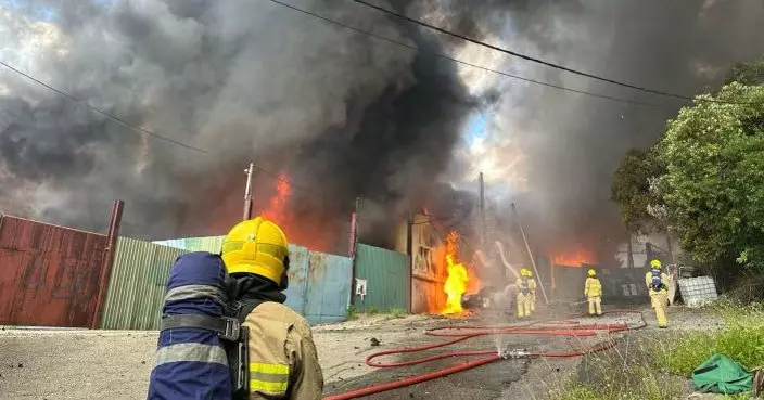 坪輋回收場二級火 5人疏散火勢傍晚受控