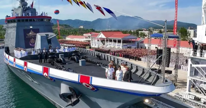 北韓上月發生事故驅逐艦重新下水 金正恩:每年要建兩艘同級或以上驅逐艦