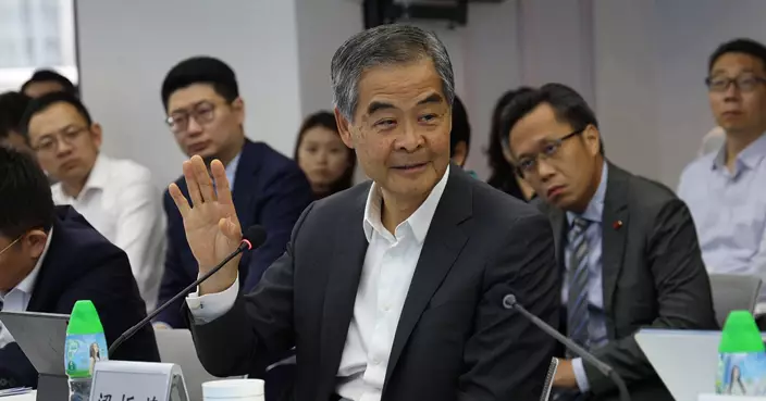 南沙⾦融30條深化⾦融開放 梁振英:粵港兩地航運⾦融融合發展提升⼒量更⼤