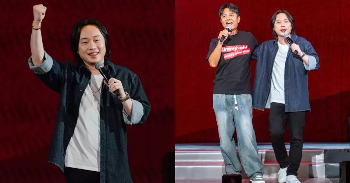 歐陽萬成尾場加演「歐陽曼聯」楝篤笑 與李克勤驚喜合唱《紅日》為紅館Show劃上圓滿句號
