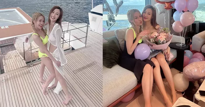 朱智賢39歲生日獲驚喜船P慶祝 曹敏寶比堅尼上陣送祝福：電話要被震爆！