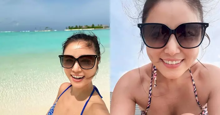 林心如夏日大解放！比堅尼晒逆齡身材 突變「臉堅尼」造型引熱議