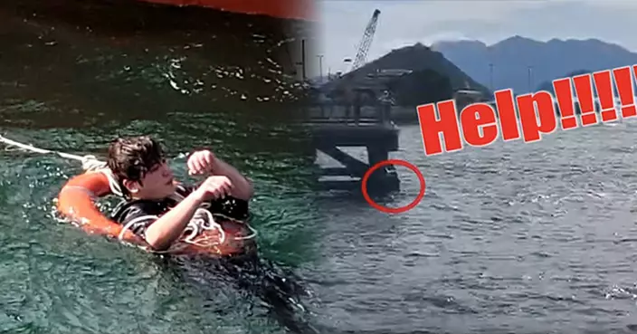 《東張西望》獨家播出姜濤墮海片段 全程大叫「Help」獲救畫面曝光