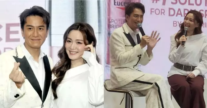 與馬國明夫妻檔出埠工作 湯洛雯發福現身即被傳大肚