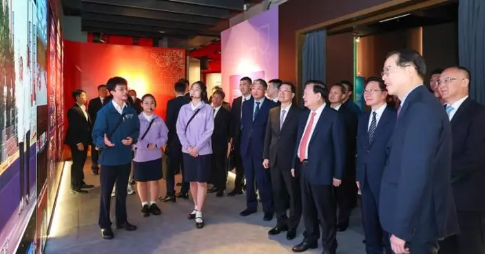 國安法五周年｜夏寶龍在李家超陪同下到香港歷史博物館參觀