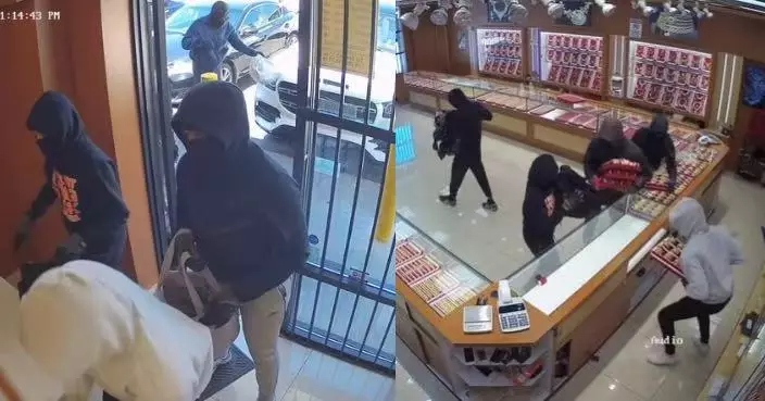 加州珠寶店遭劫 8匪徒2分鐘劫走逾百萬美元財物 警拘1疑犯