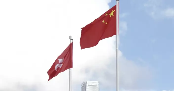 香港特區成立28周年 灣仔金紫荊廣場舉行升旗儀式