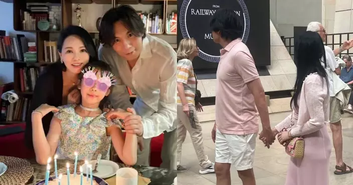 伊能靜一家三口遊法國 與秦昊情侶裝現身博物館破婚變傳聞