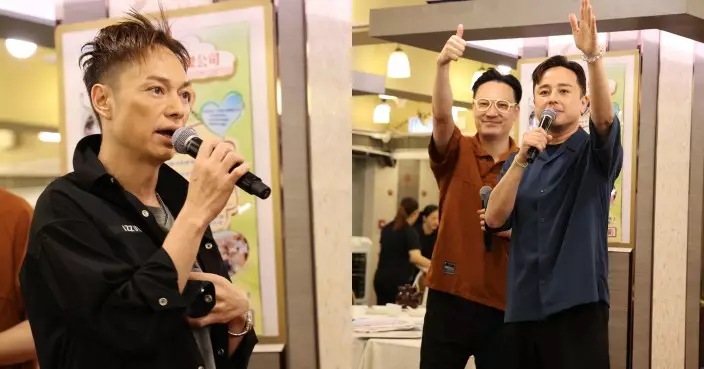 方俊杜大偉化身愛心天使與基層家庭聚餐 酒樓秒變遊樂園