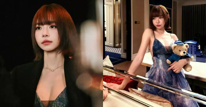 林明禎深V藍裙震撼紅毯 側乳若隱若現 網民激讚：沙漏身材不科學！