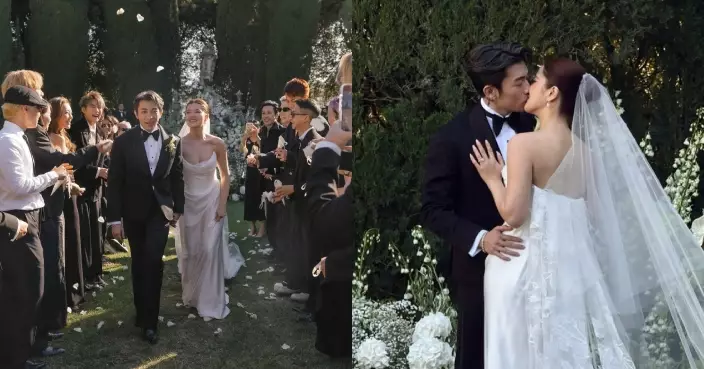 Tyson Yoshi完成浪漫莊園婚禮 迎接老婆Christy緊張到不停深呼吸