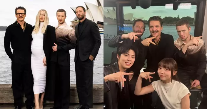 神奇4俠：英雄第一步｜「隱形女俠」雲妮莎卻比首映禮晒孕肚  4俠與小薯茄大擺「國際友好手勢」