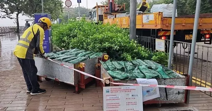 因應韋帕逼近 土拓署在沿岸低窪和當風地點提供沙包供市民使用