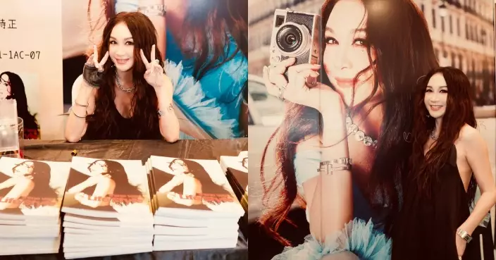 溫碧霞現身書展為第五本靚相集舉行簽名會 經理人秘密送生日蛋糕提早慶生