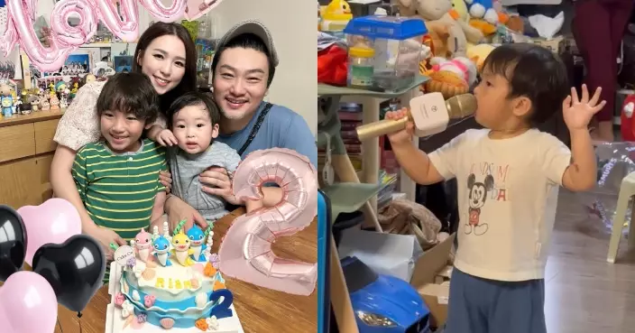 孫慧雪細仔2歲泳池生日派對撞正10風球 暖心蛋糕店趕製靚靚蛋糕打風前送達