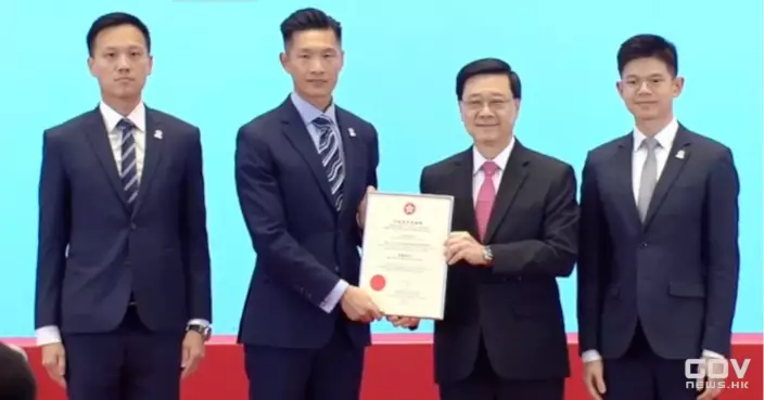 行政長官表揚榜緬甸地震特區救援隊得奬 成員認為是最大鼓勵