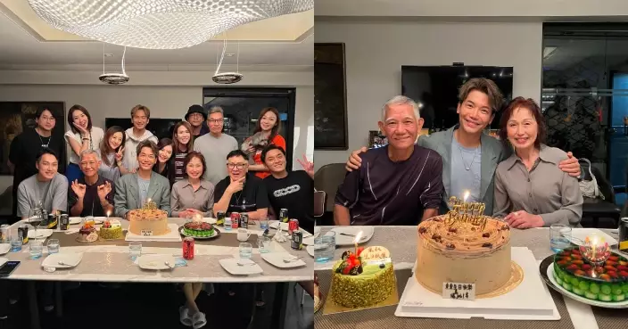 黃建東生日連環獲好友相約食飯慶祝 做「裙腳仔」帶埋父母赴會