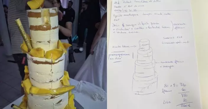 6500蚊訂金換來一坨糊狀物?比利時新娘崩潰:花呢?芒果呢?糖呢?