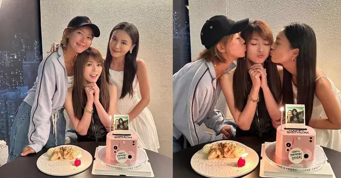 連詩雅人緣好生日飯食唔停 好姊妹黎紀君梁諾妍齊送吻