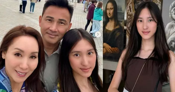 郭可盈攜女漫遊巴黎羅浮宮 15歲愛女林天若仙氣逼人驚艷網民