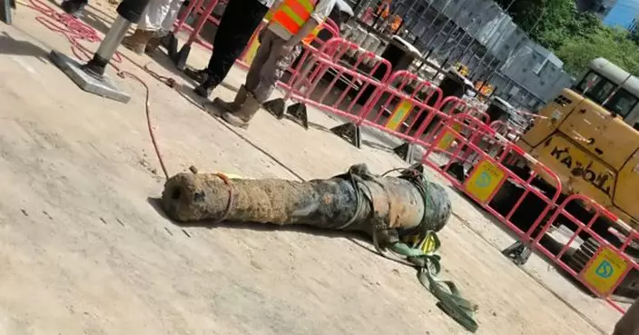 尖沙咀一地盤發現懷疑戰時炮管　警方爆炸品處理課到場了解