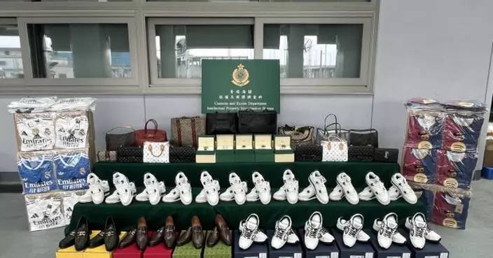 貨車經港珠澳大橋入境運載約170萬元冒牌貨物　司機被捕