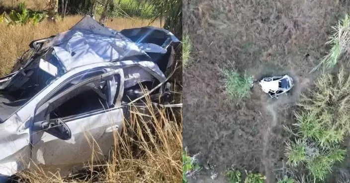 疑車內親熱力道過猛 巴西情侶連車墜400米懸崖喪命 遺體全裸現場駭人