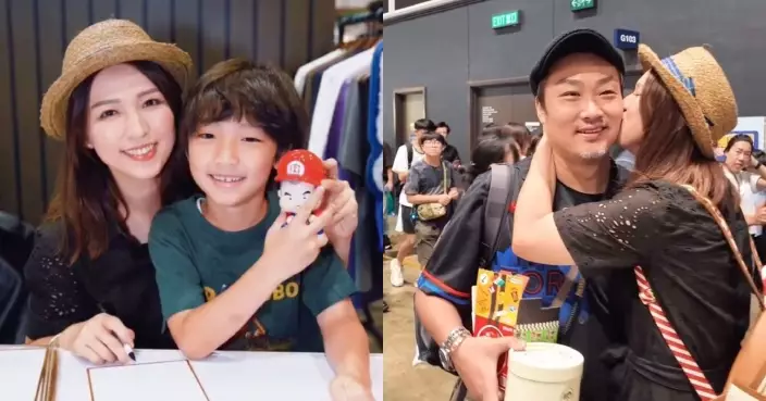 孫慧雪動漫展推「肉肉哥」figure全售罄 興奮送老公一吻