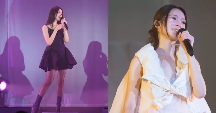 雲浩影首個個唱突天荒黑絲熱舞 被燈海感動落淚：我好愛你哋呀！