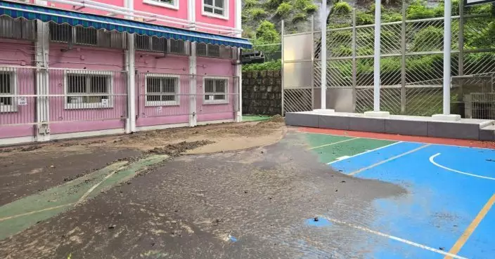 土力工程處派員視察北角官立小學 指無山泥傾瀉跡象
