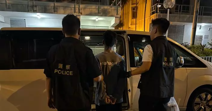 警方粉嶺嘉褔邨拘捕一名30歲男子 檢市值逾2萬元依托咪酯煙彈