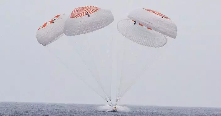 SpaceX龍飛船搭載國際太空站4名太空人安全返抵地球