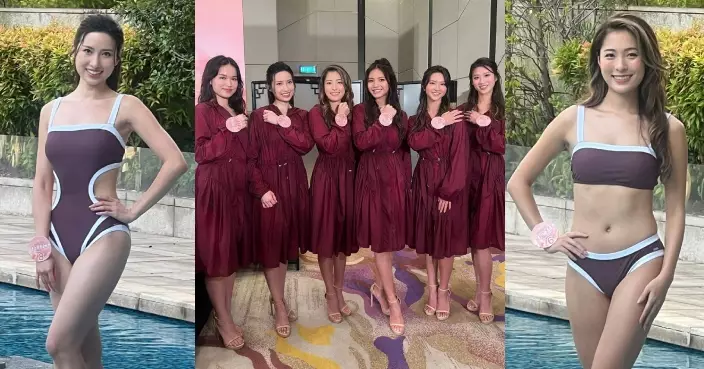 香港小姐2025｜8號岳凡荻一件頭泳裝上場唔怕爸爸擔心 6號朱文慧自爆被朋友要求才藝表演「啪骨」