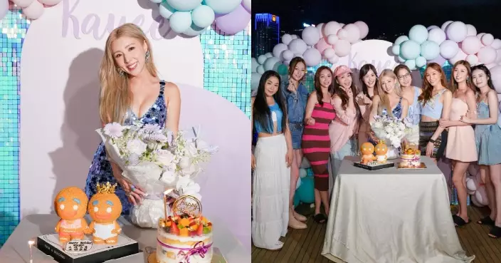 譚嘉儀37歲生日與「九美女」大搞船P慶祝 壽星女低胸上陣成焦點