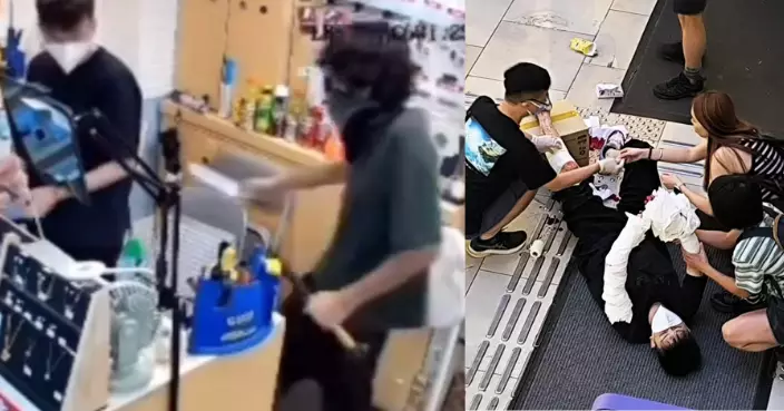 【有片】屯門35歲手機店職員遭斬十多刀倒臥商場 17歲非華裔男子被捕