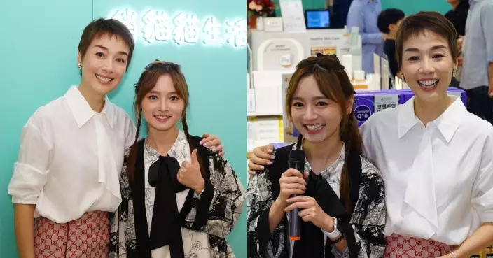 江美儀羅毓儀「母女檔」孖住剪綵 大方分享保持靚樣秘笈