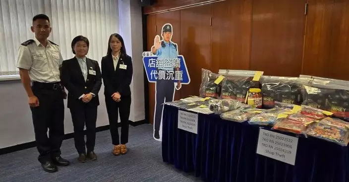 東九龍警區打擊店舖盜竊 拘捕13人涉39宗案失物約值8.6萬元
