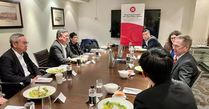 丘應樺在新西蘭向商界介紹本港貿易優勢