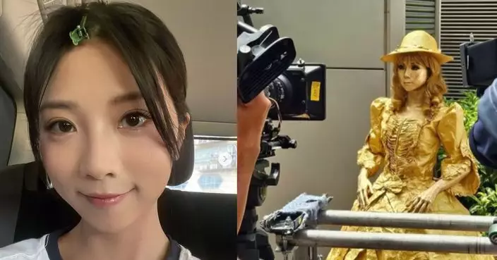 「黑面女神」樊沛珈客串《社畜再培訓先導計劃》 扮街頭金色真人雕像勁興奮