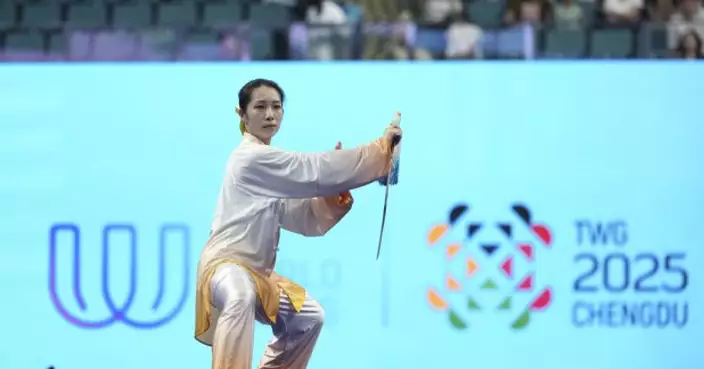 武術運動員盧卓靈奪得中國代表團成都世運會首金