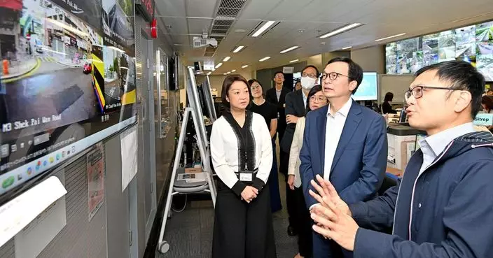 廖振新視察運輸署緊急事故交通協調中心 了解開學日交通情況