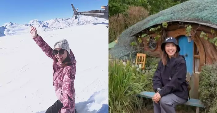 新西蘭潮什麼｜梁芷珮坐直升機直達超靚景雪山 實地走訪《魔戒》《哈比人》取景地