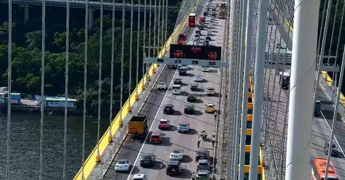 運輸署：汀九橋南行線試行智慧公路先導計劃運作暢順