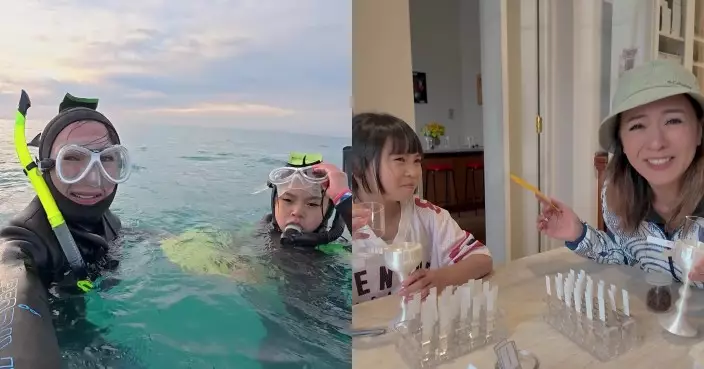 新西蘭潮什麼｜梁芷珮偕女無懼10℃低溫 落水與海豚玩「捉迷藏」