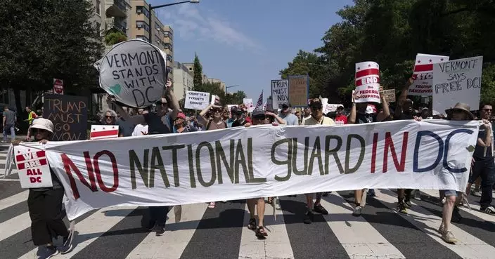美國華盛頓數千人示威 抗議特朗普政府派遣國民警衛隊
